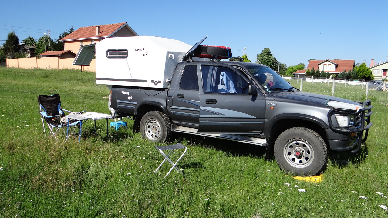 Puis arrivés au bivouac à Karasu