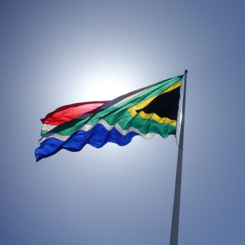 ... größte südafrikanische Flagge