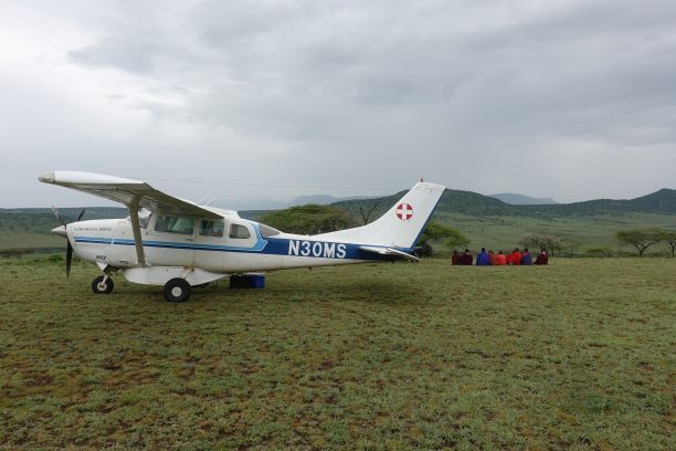 Landung des Flying Medical Service