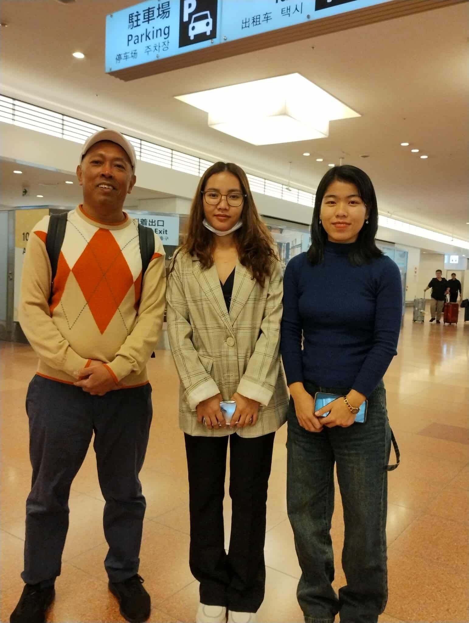 2025年10月29日来日　秋田の日本語学校に入学する留学生