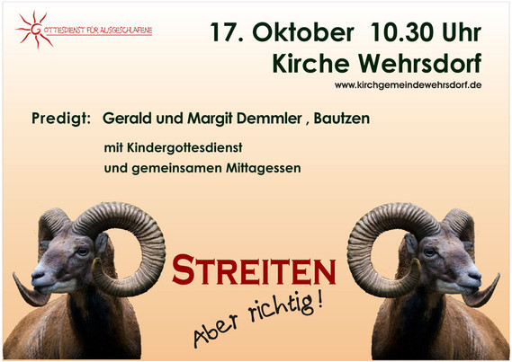 Plakat zum Gottesdienst für Ausgeschlafene