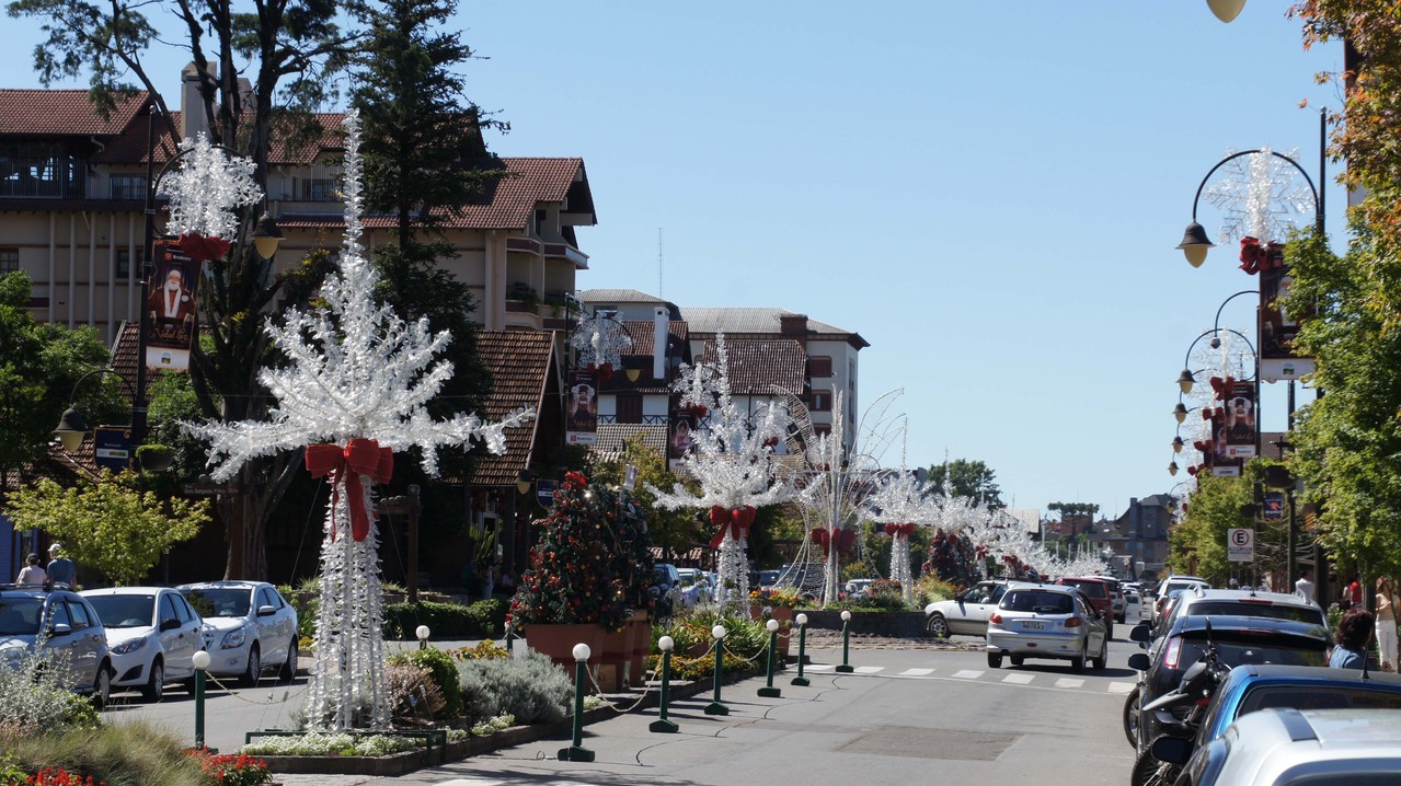 Weihnachtsschmuck in Gramado