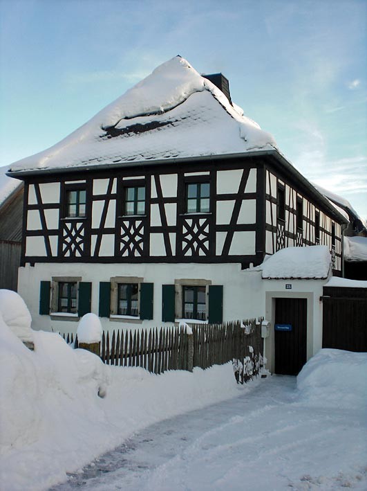 Fachwerkhaus in Mähring in der Oberpfalz