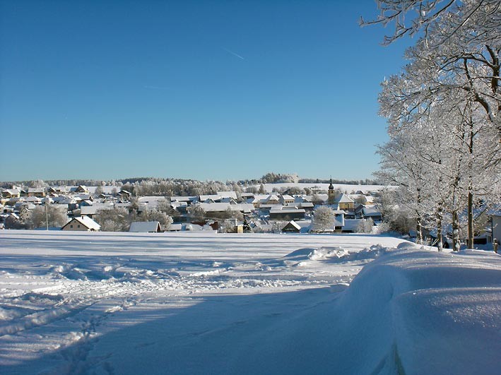 Mähring in der Oberpfalz im Winter