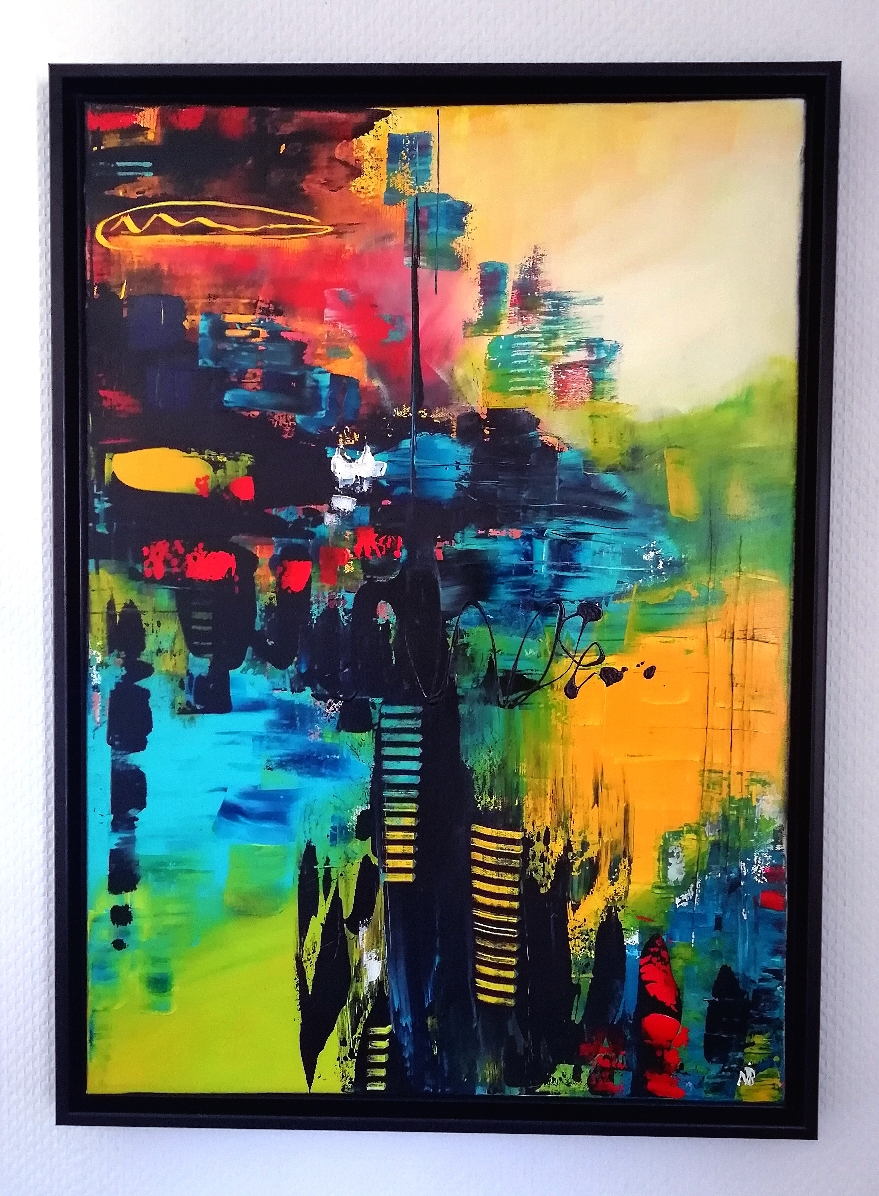 Extraterrestrisch (54x74x4,5 mit Schattenfugenrahmen) 