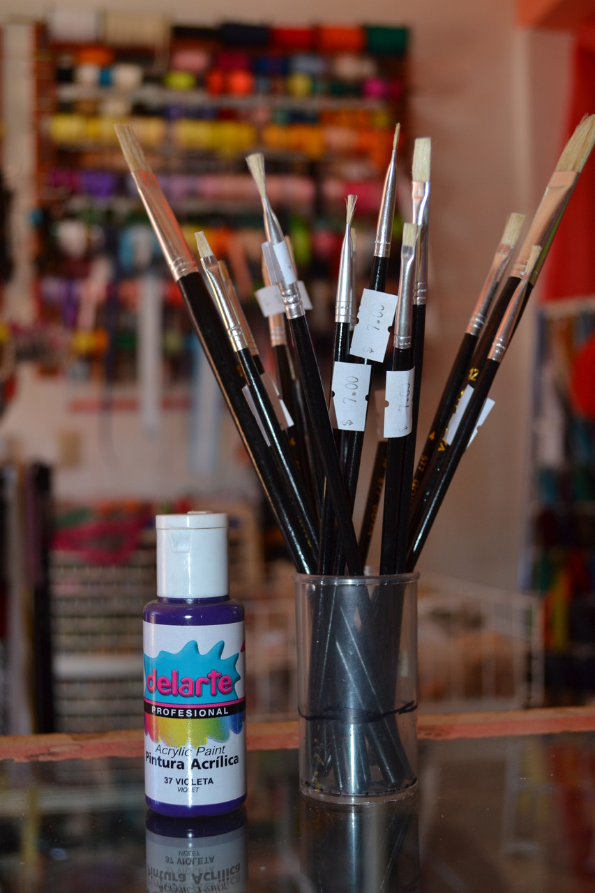 Pinturas de tela y acrílicos