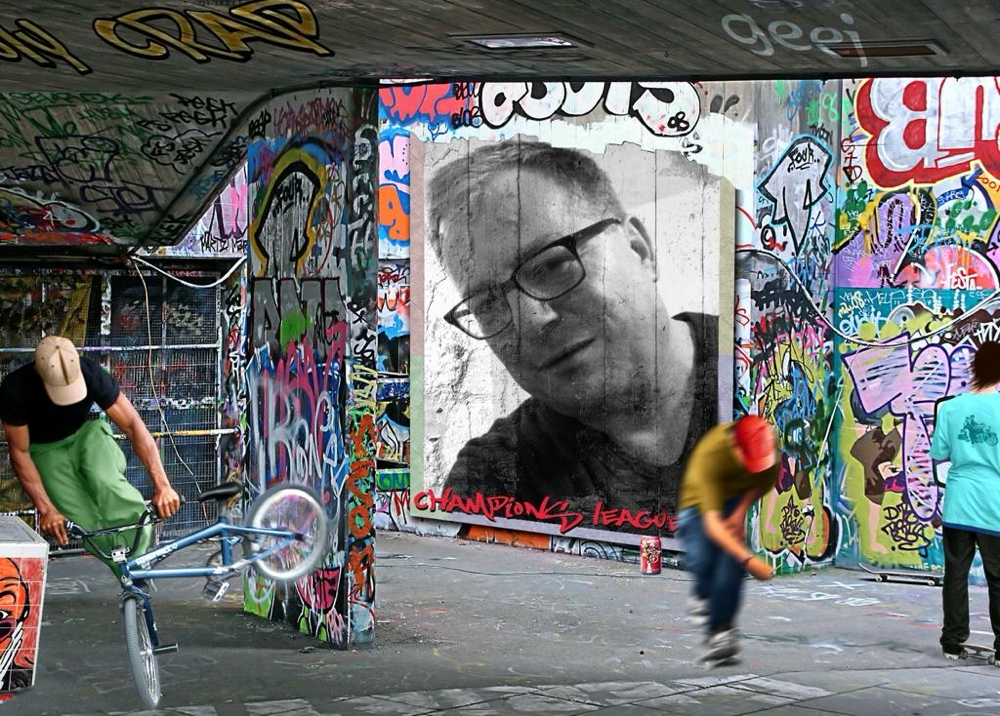 Kreierte ein Freund auf dem Computer, nachdem wir uns erstmals begegneten. 