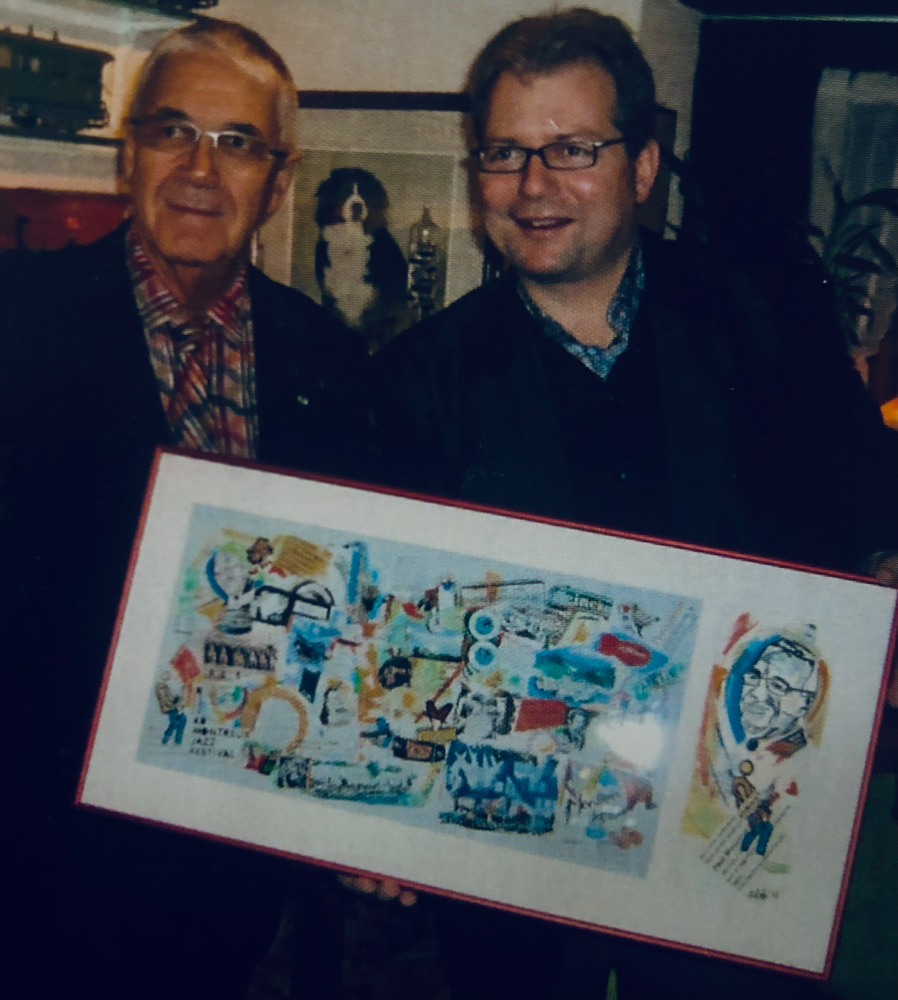 Claude Nobs, (selig). / Mit Beat Huber in Caux, bei Ihm zu Hause. 