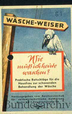 Leporello zur Ankündigung der Wäscheweiser, 1942. BArch R5002/4.