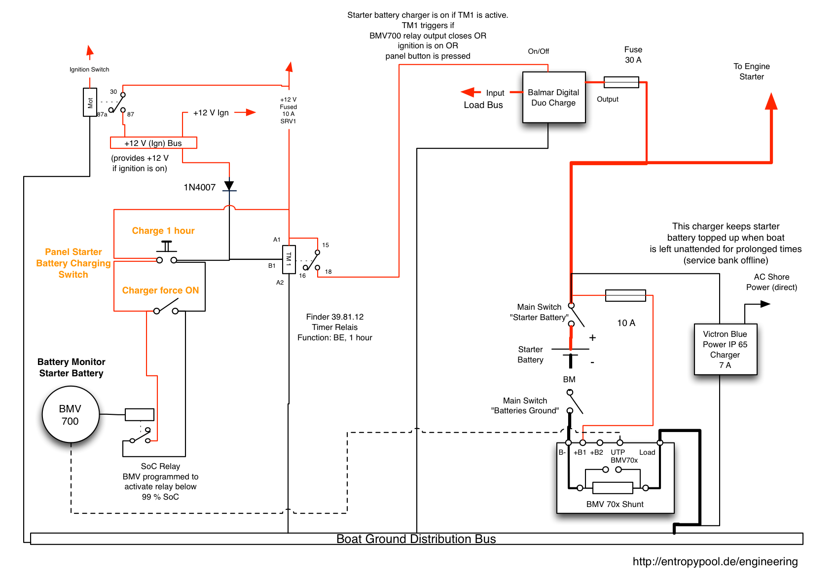 Designing a LiFePO4 Battery System Part 3 Circuit Diagram