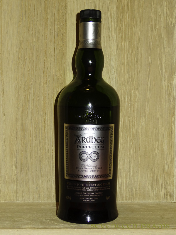 Ardbeg "Perpeteuum", 47,4 %, Ardbeg Day 2015, 200th anniversary bottling - 13.50 - süss mit leichten Rauch, kräftige Aromen