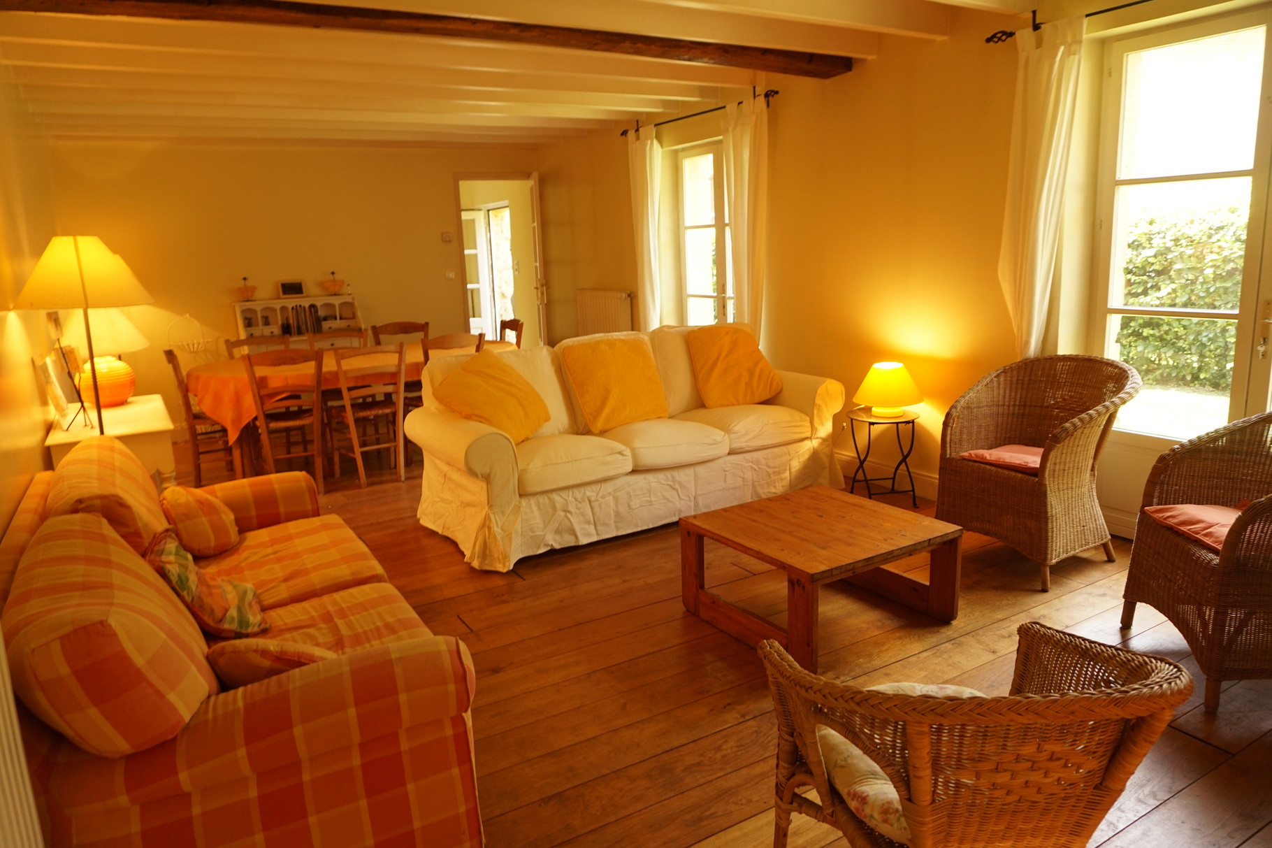 Salon de la bergerie - Gîte Aisne