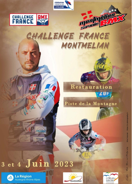Inscription 3ème manche Challenge France - 3&4 juin Montmélian Mai 2023