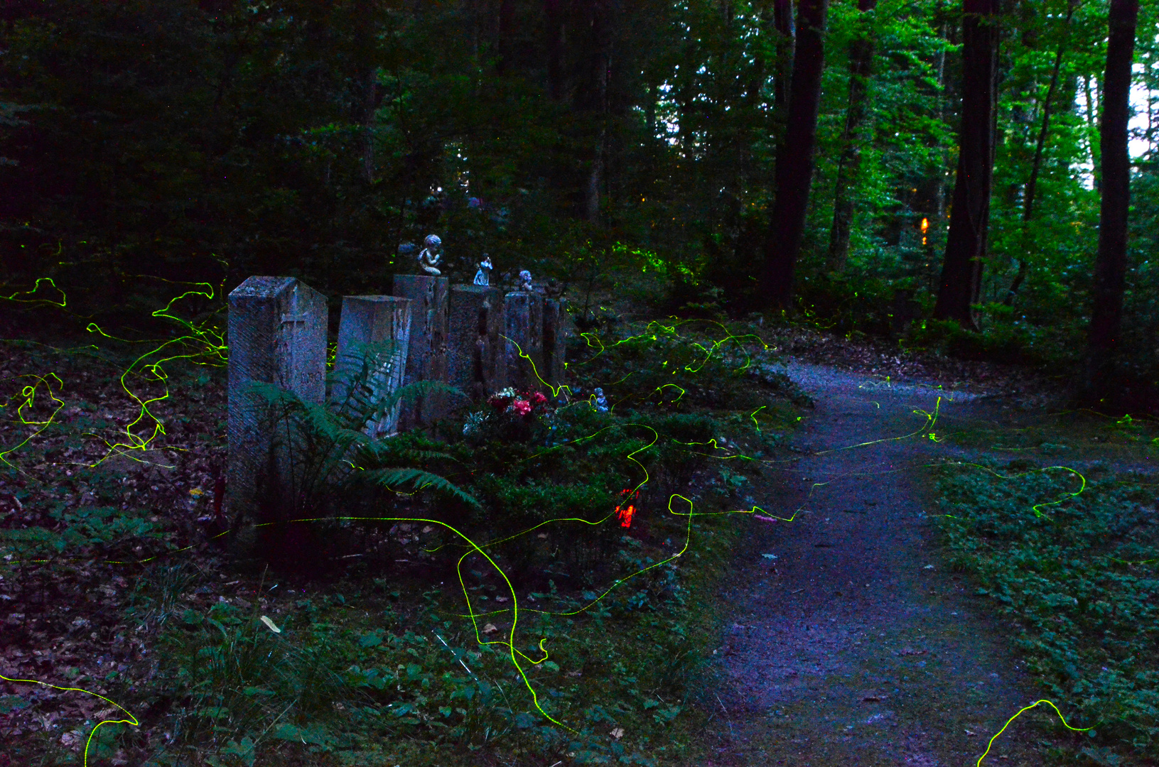 Glühäwürmli - Waldfriedhof