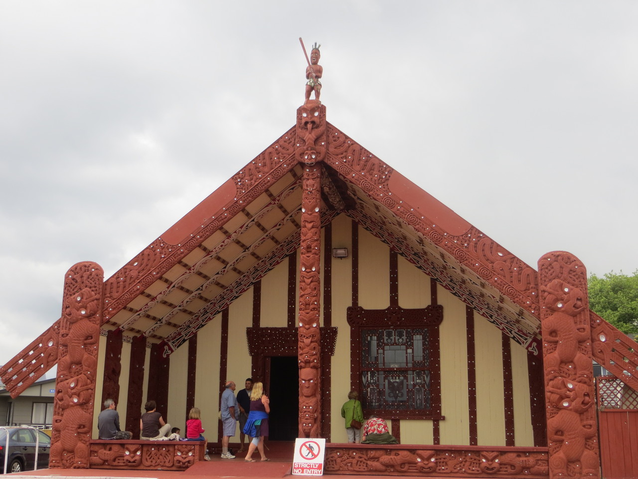 Ein Meetinghause der Maori