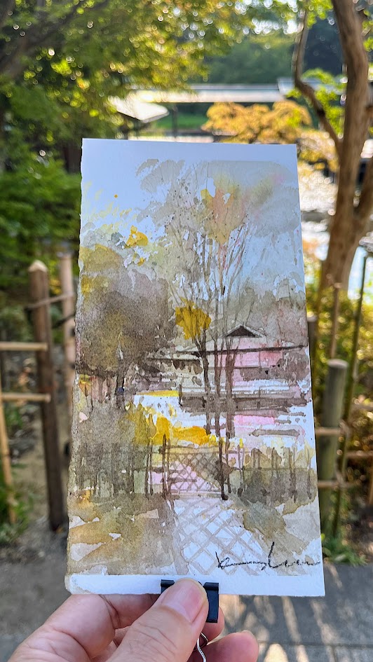 散歩スケッチ - 山田久仁夫のホームページ・Watercolor by Kunio