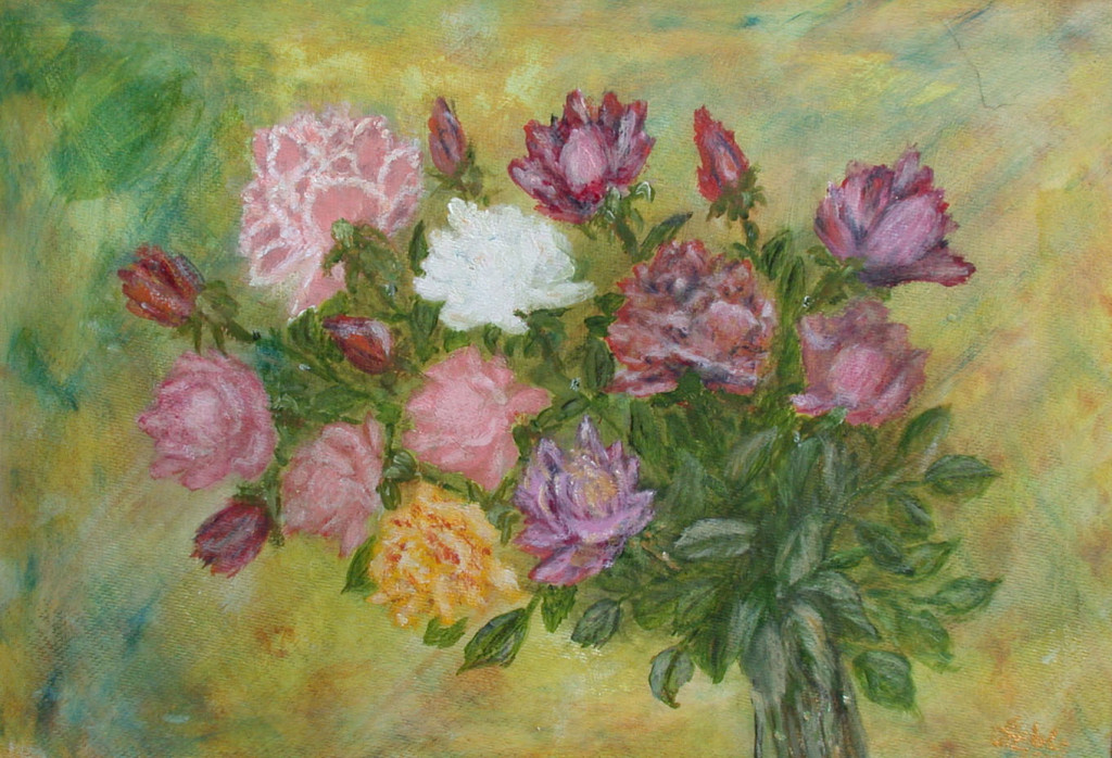 Der Rosenstrauß *2002 #35x50cm