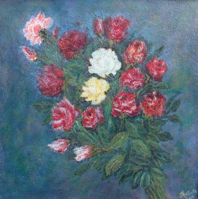 Rosenstrauß *2001 #50x50cm