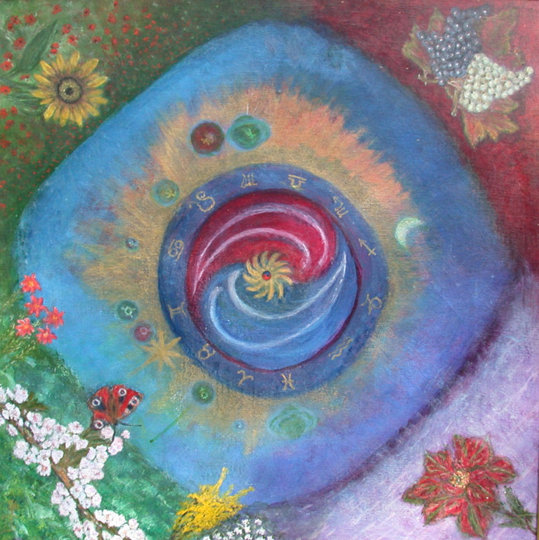 Zyklus der vier Jahreszeiten *2002 #80x80cm