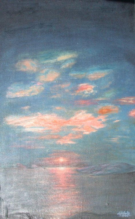 Mitternachtssonne über dem Nordmeer 23.27h *1988 # 50x80cm