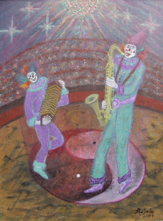 Harlekins "Yang & Yin I" *2001 #73x58cm //gerahmt