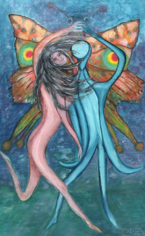 Der Tanz mit der Ignoranz *1993 # 160x100cm / gerahmt (in Privatbesitz)