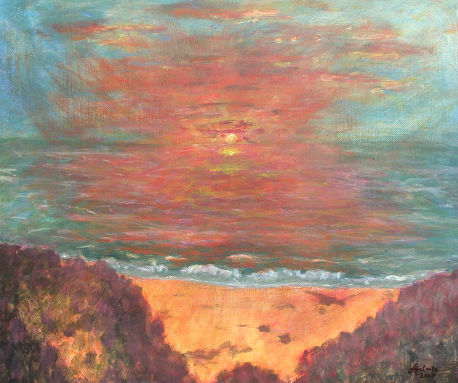 Abendstimmung auf der Insel Sylt *2004 #60x70cm