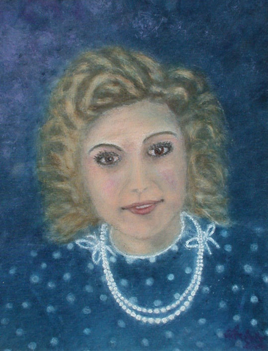Portrait Helga Arnold verh. Helmle *2004 #68x58cm //gerahmt