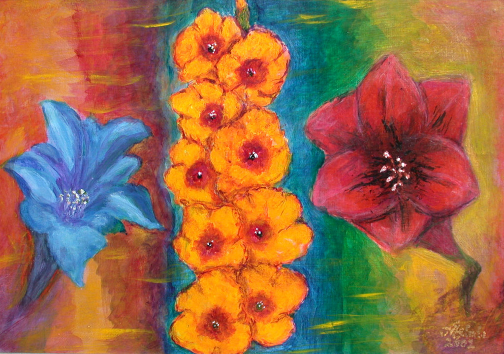 Blütenkelche ("Schöße") *2002 #43x48cm