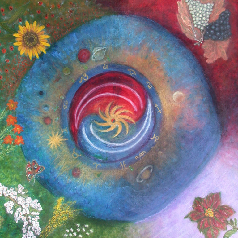 Zyklus der vier Jahreszeiten *2002 #92x92cm