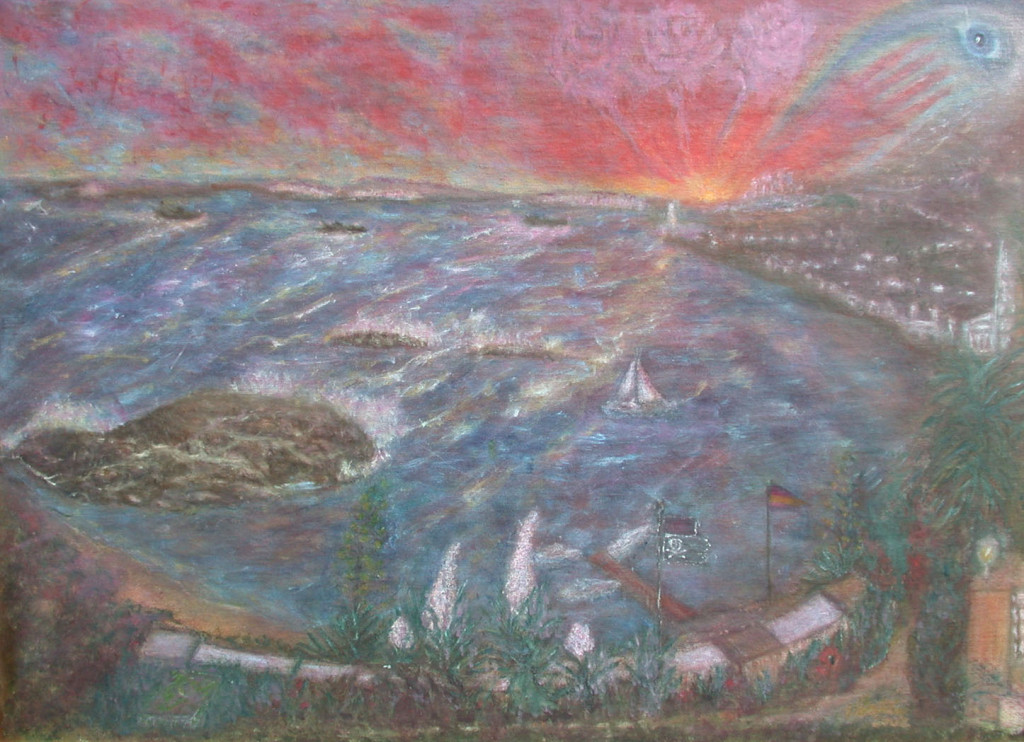 Das Wunder von Rosas "Abendstimmung" *2002 #64x87cm //gerahmt