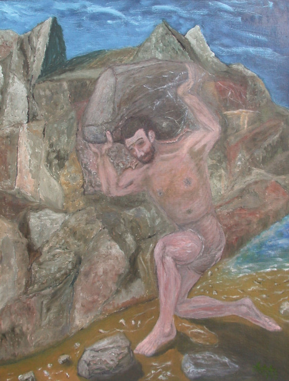 Der Sisyphus *1998 #90x70cm // gerahmt