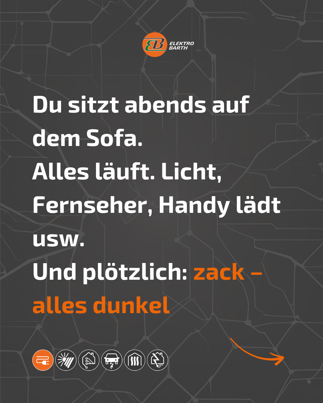 Alles läuft ganz normal und plötzlich ist einfach alles dunkel.
