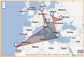 Nella cartina i partner europei del progetto