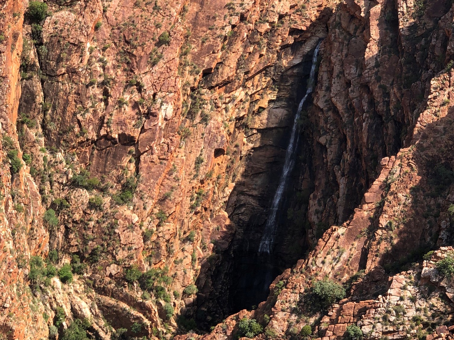 Waterfalls such as this one should actually be flowing all year round – Many now stop not long after the rain!