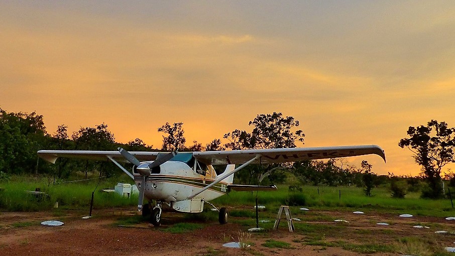 Our trusty old ute: VH-EKJ – Bob promises to keep her going until Chris stops flying.