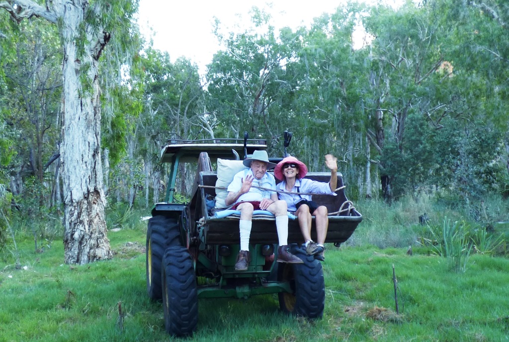 David and Jacqueline enjoying a drive in the park