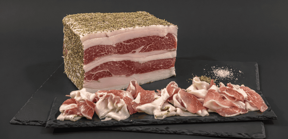 Lardo alle erbe a mattonella Agrisalumeria Luiset