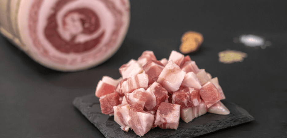 Pancetta Tradizionale a cubetti Agrisalumeria Luiset