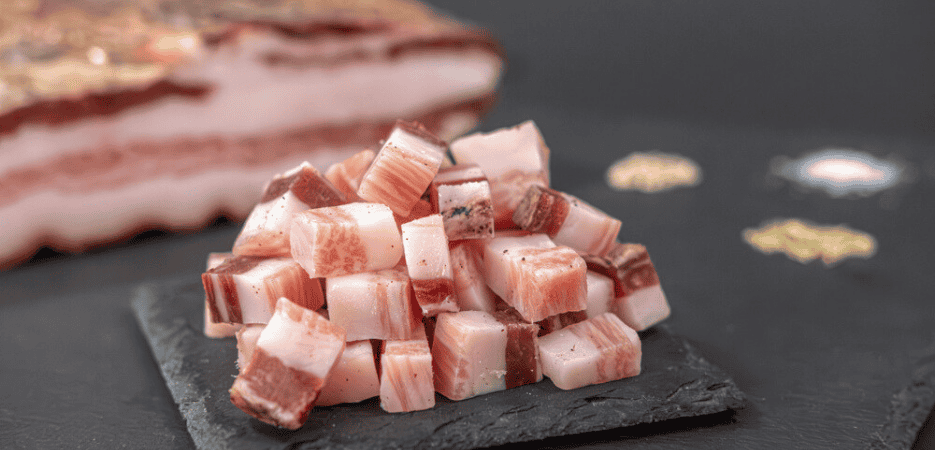 Pancetta Affumicata a cubetti Agrisalumeria Luiset