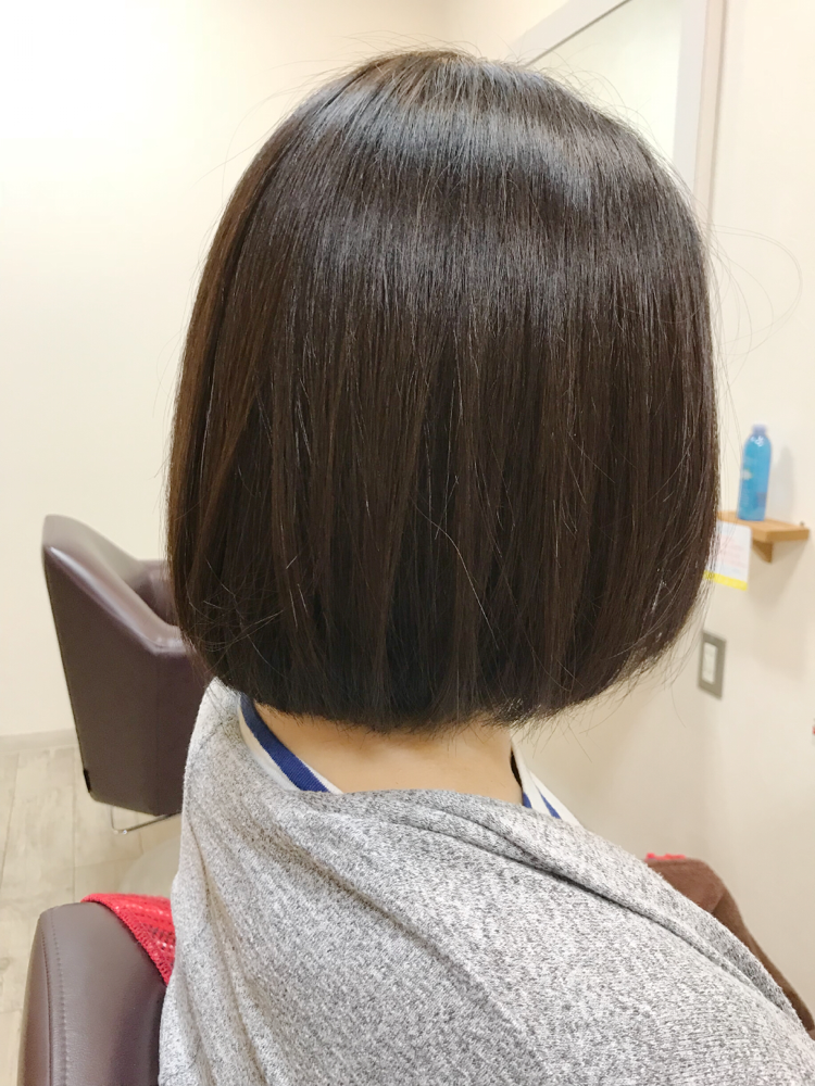 ヘアドネーション後のボブスタイル