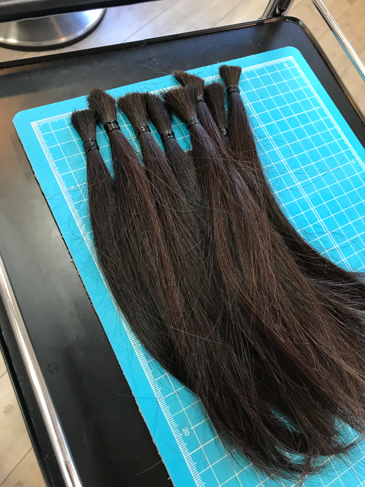 ヘアドネーションした髪