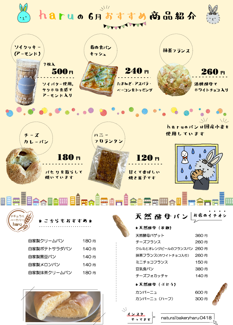 haruの6月おすすめ商品