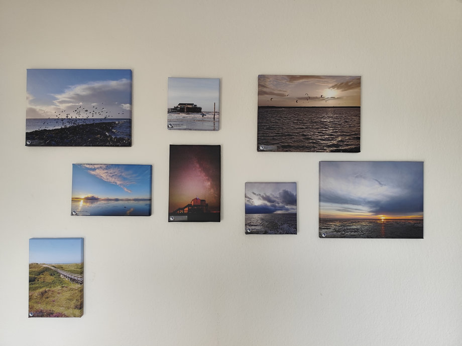 Dekorationsvorschlag Wandbilder Nordseemomente