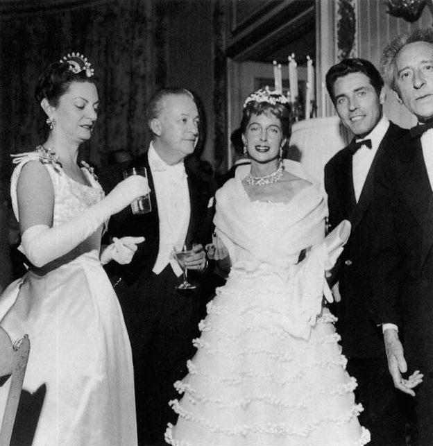 Patricia et Arturo LOPEZ WILLSHAW, Francine WEISWEILLER, Edouard DERMIT et Jean COCTEAU