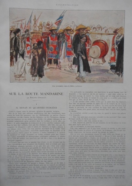 SUR LA ROUTE MANDARINE. ILLUSTRATION 1925