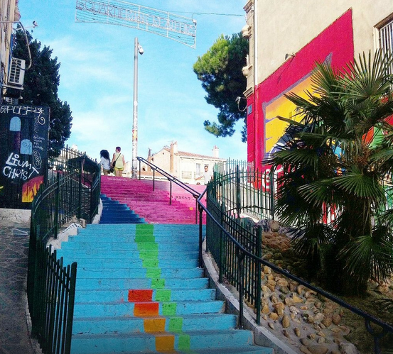 " Ce n'est que plus tard que j'ai pris mes quartiers dans le triangle "PLAINE / COURS  JULIEN / NOTRE-DAME DU MONT" grâce au "JEU DE GO". PHOTO DE BARRANCAS AVEC NOS REMERCIEMENTS.