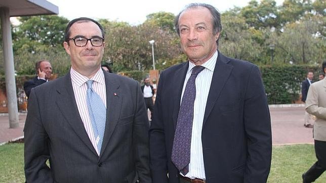 DON ALBERTO BAILLERES, LE NOUVEAU PROPRIETAIRE MEXICAIN DE ZALDUENDO et DON FERNANDO DOMECQ SOLIS (à dte)