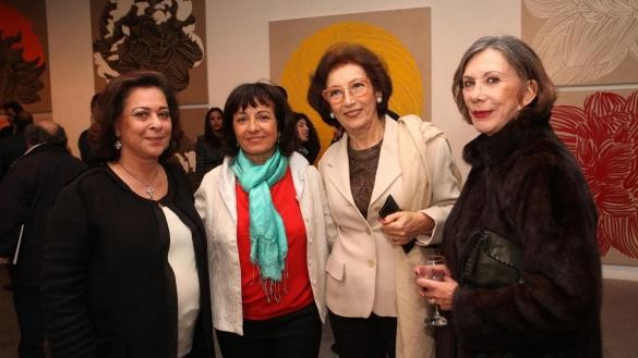 g. à dte. AICHA AMOR, NAJIA, MME ANDRE AZOULAY (KATIA BRAMI), MME HAROUCHI.