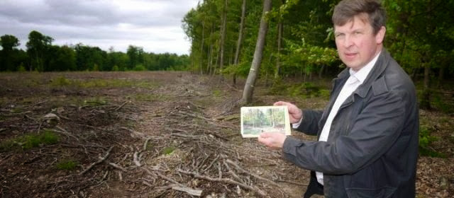 MERCREDI 3/07/ 2013. LE Pr.OLIVIER TOURNAFOND MONTRE LA PARCELLE 776 DONT 7ha DE HÊTRES ONT ETE COUPES à BLANC.